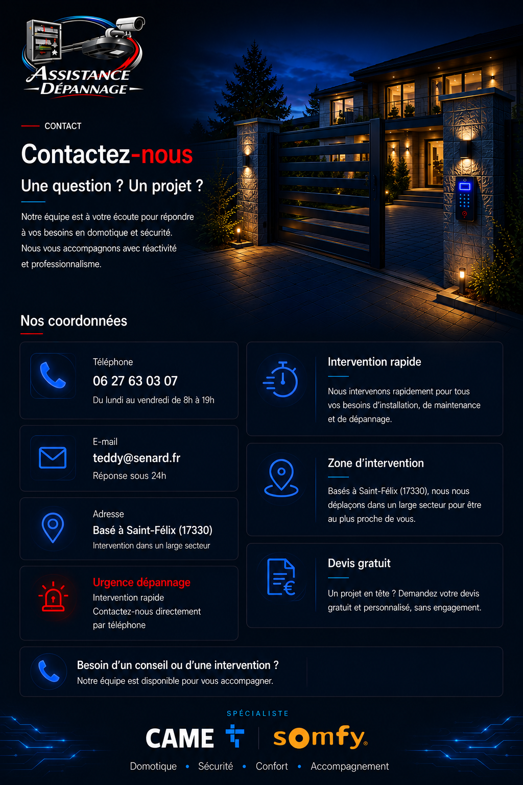Contact Assistance Dépannage
